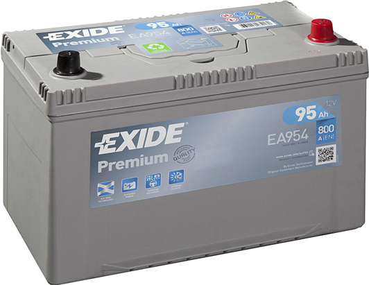 Аккумулятор автомобильный EXIDE Premium EA954 95Ah 800A 12V «+» справа (EA954)