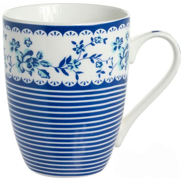 Набор чашек Синие цветы 2 шт 340 мл