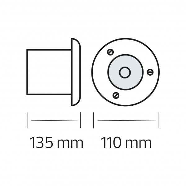 Ґрунтова підсвітка HOROZ ELECTRIC AWAX 110 мм