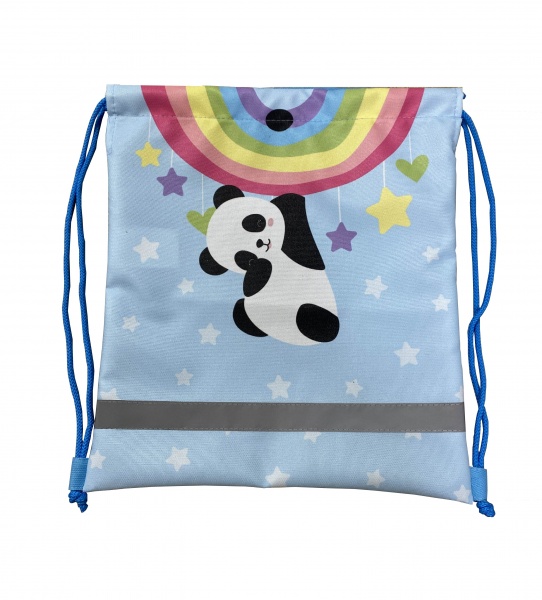Сумка-рюкзак ЗОЗ ЮА Еко-рюкзак під взуття 400х350 оксфорд Панда