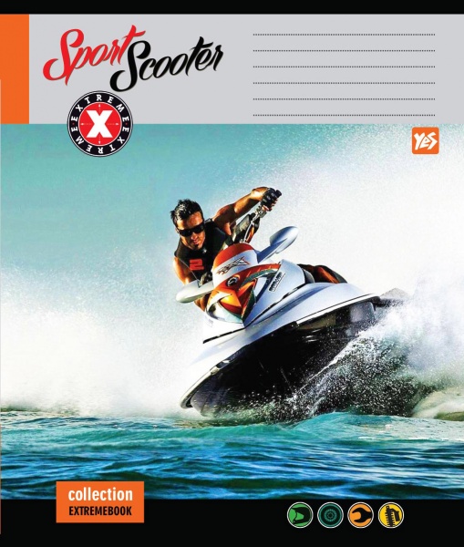 Комплект тетрадей Extreme 2018 60 листов в клетку 10 шт. YES