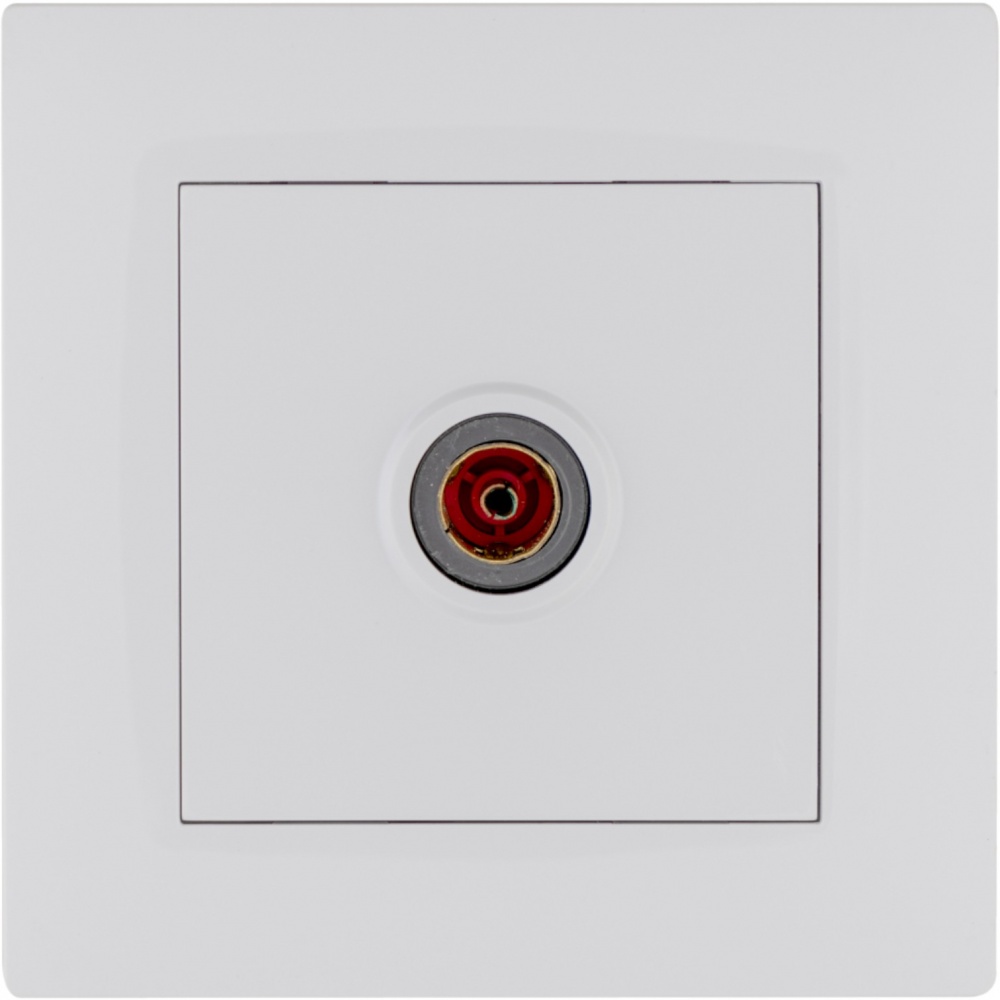 Розетка TV прохідна Makel Rizz IP20 білий 88001007