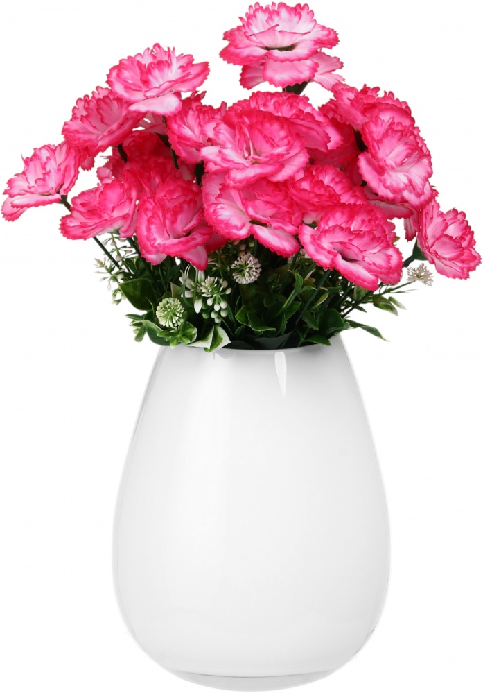 Ваза скляна Wrzesniak Glassworks Maestro Tear 22,8 см біла 17-10076A