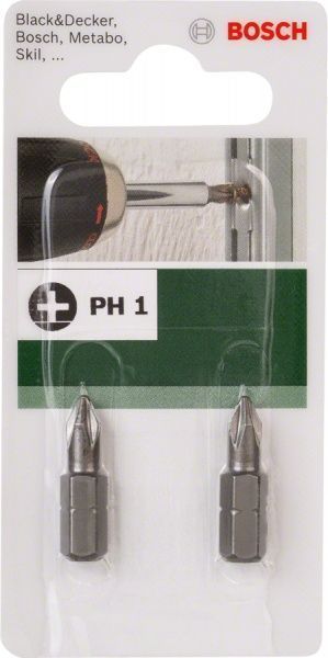 Бита Bosch PH1x25 мм 2 шт.