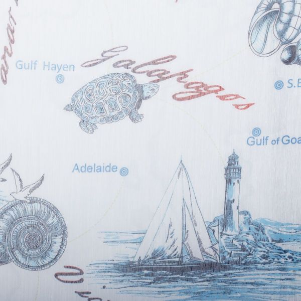 Ткань тюлевая Батист Море w1979 8171/3 280 см 