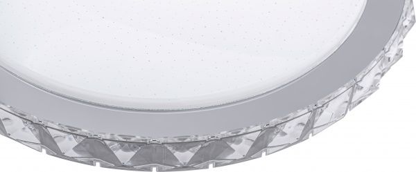 Світильник світлодіодний Hopfen Siyanie з пультом ДК 28 Вт білий/хром 3000-6000 К 