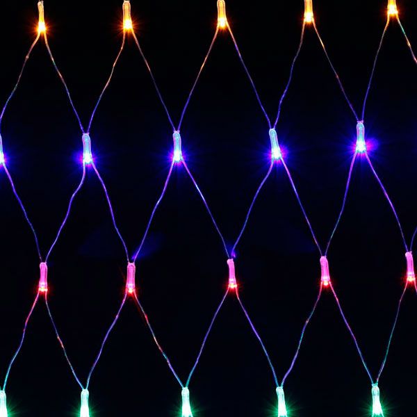 Гирлянда-сетка LED 160 ламп 1.8 м разноцветная