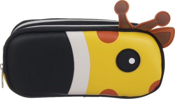 Пенал школьный Жираф разноцветный