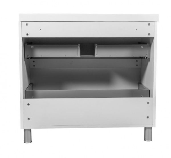 Тумба напольная Aqua Rodos Vista белый глянец с умывальником Ваr 90 см