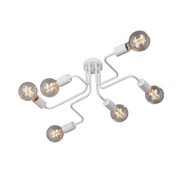 Люстра потолочная Vitaluce 6x40 Вт E27 белый V4196-0/6PL 