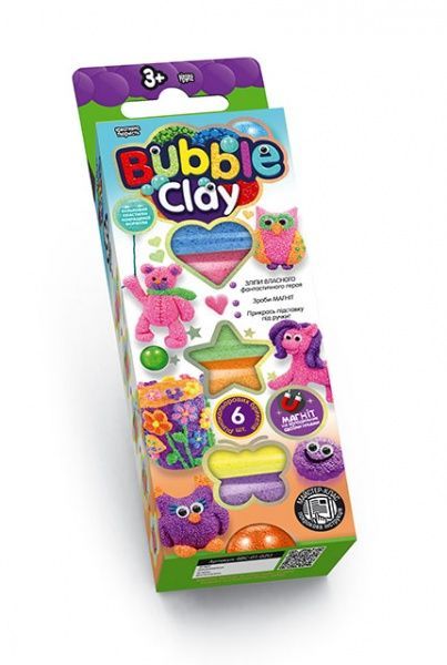 Набір для творчості Danko Toys BUBBLE CLAY укр. (30) в асортименті BBC-01-01U,02U