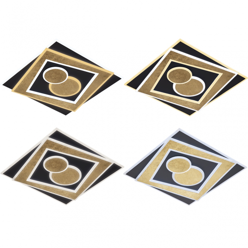 Світильник світлодіодний Hopfen QUADRA PREMIUM 130S 130 Вт золото/білий/чорний 2700-6000 К