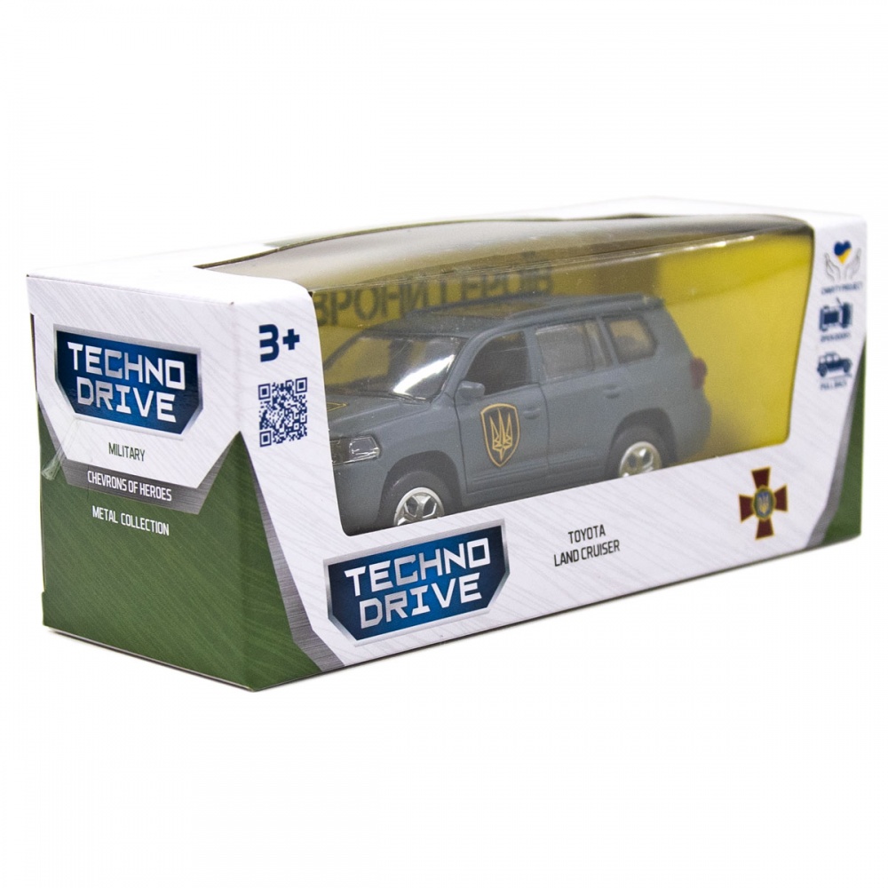 Автомодель TechnoDrive 1:32 серии Шевроны Героев Toyota Land Сruiser Рубеж KM6010