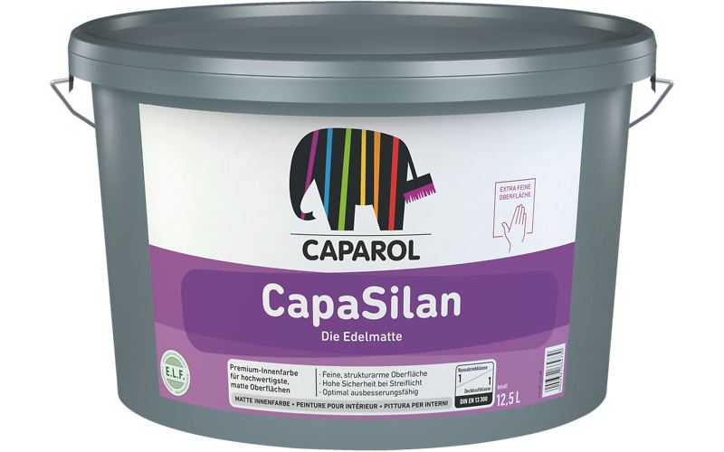 Фарба інтер'єрна силіконова водоемульсійна Caparol CapaSilan E.L.F. База 1 глибокий мат 12,5л 17,625кг