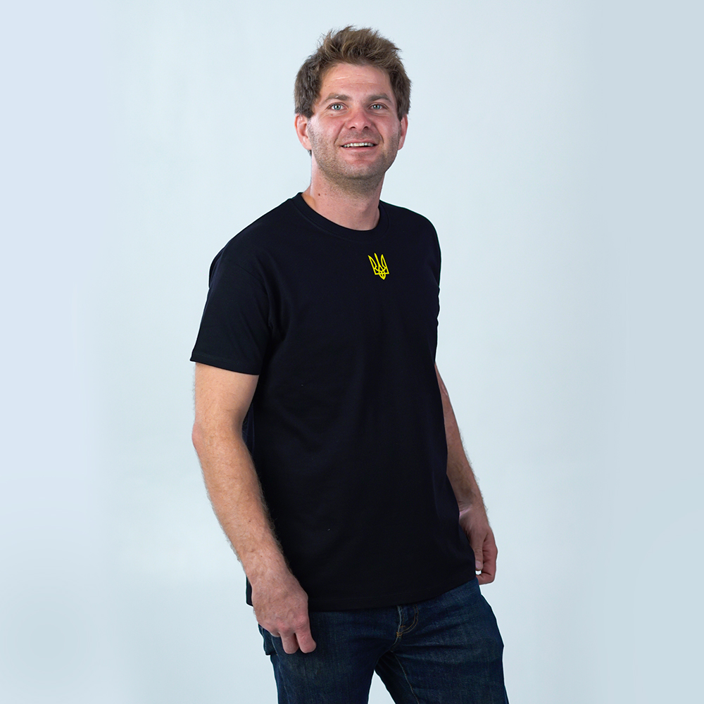 Футболка чоловіча Sol's Regent Тризуб р.L чорний