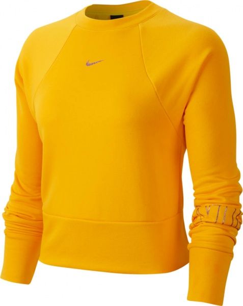 Джемпер Nike W NK DRY FLC GET FIT CRW NK GX BV5059-739 р. L жовтий