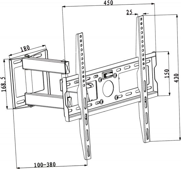 Кронштейн X-Digital Steel SA325 black