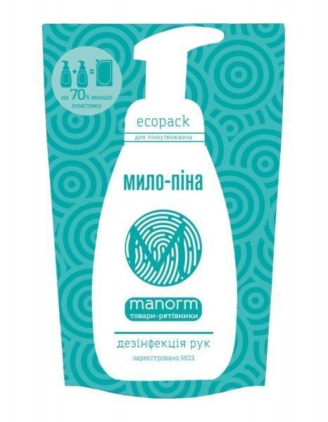 Мило-пінка МАНОРМ дезінфекційна 600 мл 1 шт./уп.