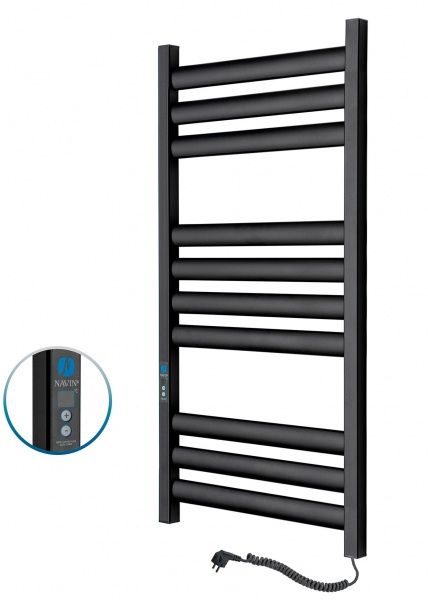 Рушникосушарка електрична NAVIN Ellipse 500х1000 Digital Л чорний муар 12-245152-5010