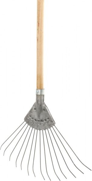 Граблі віялові дротяні з держаком