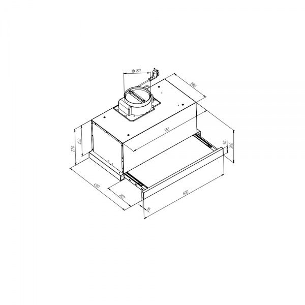 Вытяжка Pyramida TL 60 (1100) SYE-11E IX
