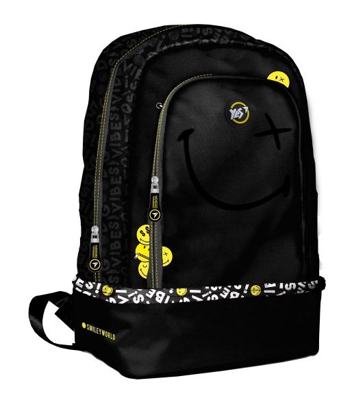Рюкзак YES TS-79 Smiley World.Black&Yellow чорний