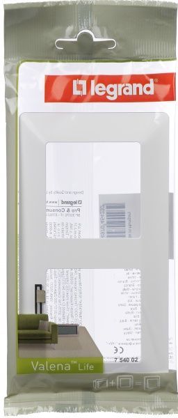 Рамка двухместная Legrand Life универсальная белый 754002