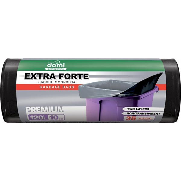 Пакети для сміття Domi 120 л 10 шт