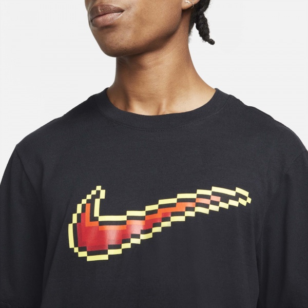 Футболка Nike M NK SWOOSH SS TEE DJ1554-010 р.XL чорний