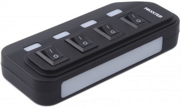 USB-хаб Maxxter HU2A-4P-AC-02