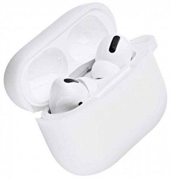 Чохол для навушників 2E для Apple AirPods Pro Pure Color Silicone 2.5 мм white (2E-PODSPR-IBPCS-2.5-WT) 