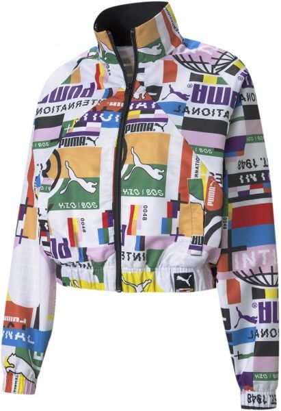 Джемпер Puma PI AOP Woven Track Jacket 53024202 р. M різнокольоровий