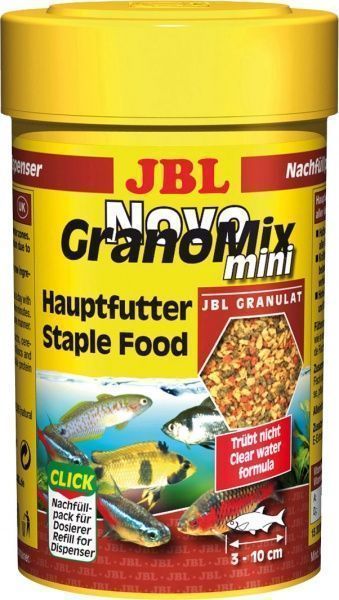 Корм JBL® Novo GranoMix mini для рыб гранулы 100 мл (рыба и рыбные субпродукты)
