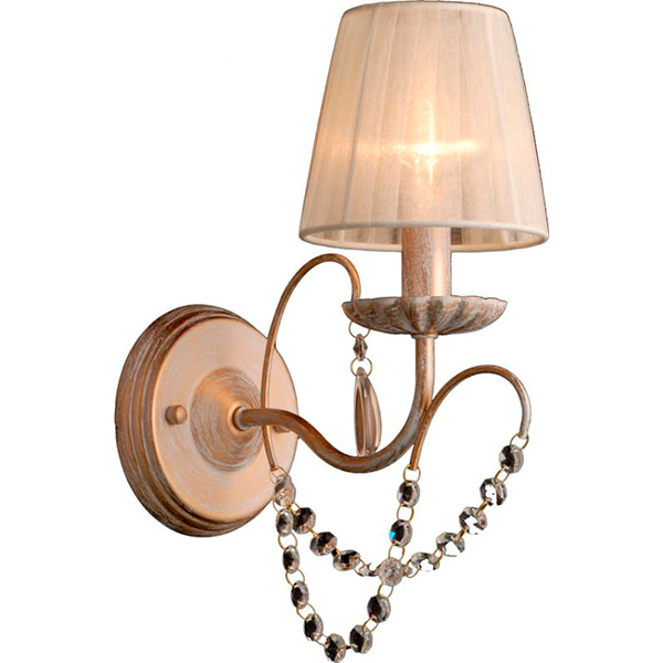 Бра Victoria Lighting Aronia/AP1 1x40 Вт E14 золотисто-бежевый