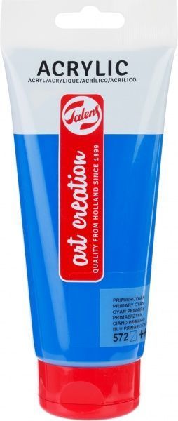 Краска акриловая (572) Первичный циановый 200 мл Talens Art Creation Royal Talens