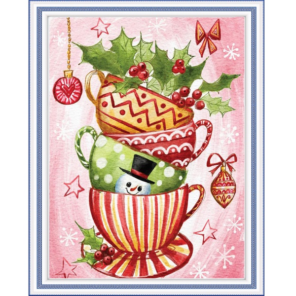 Картина стразами Святковий сервіз 30x40 см 954131 Santi 