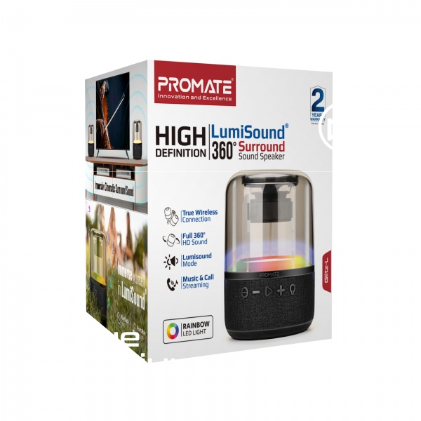 Акустична система Promate 1.0 black Glitz-L 10W