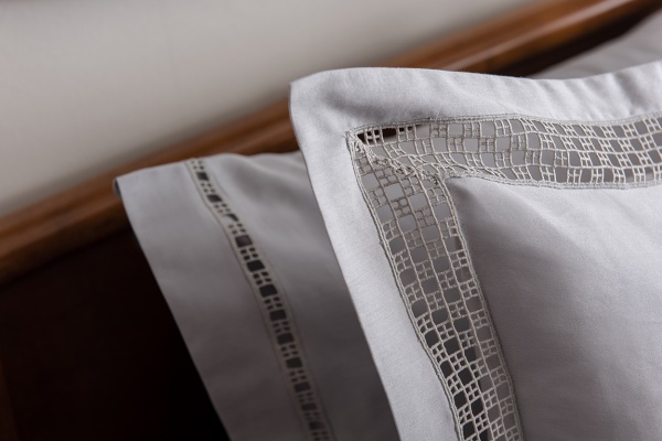 Комплект постельного белья Veronica Lace 2 серый Gul Guler 