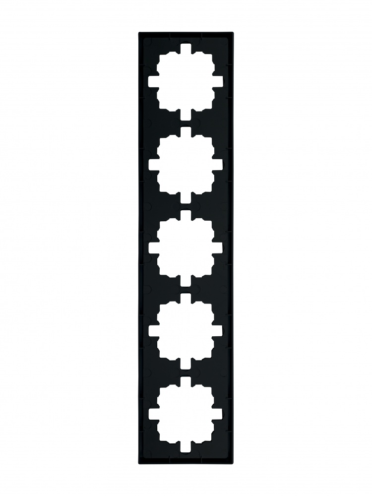 Рамка п'ятимісна HausMark Juna універсальна чорний