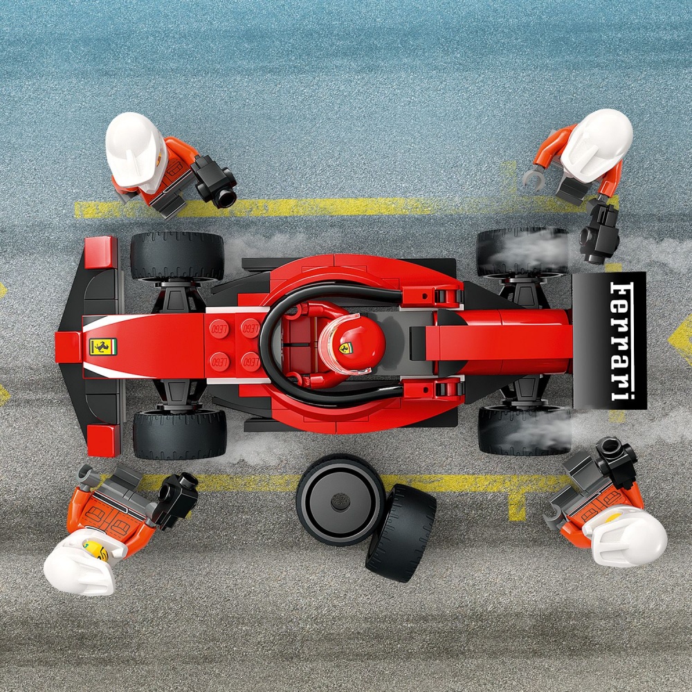 Конструктор LEGO City Піт-стоп і піт-екіпаж F1® з болідом Ferrari 60443