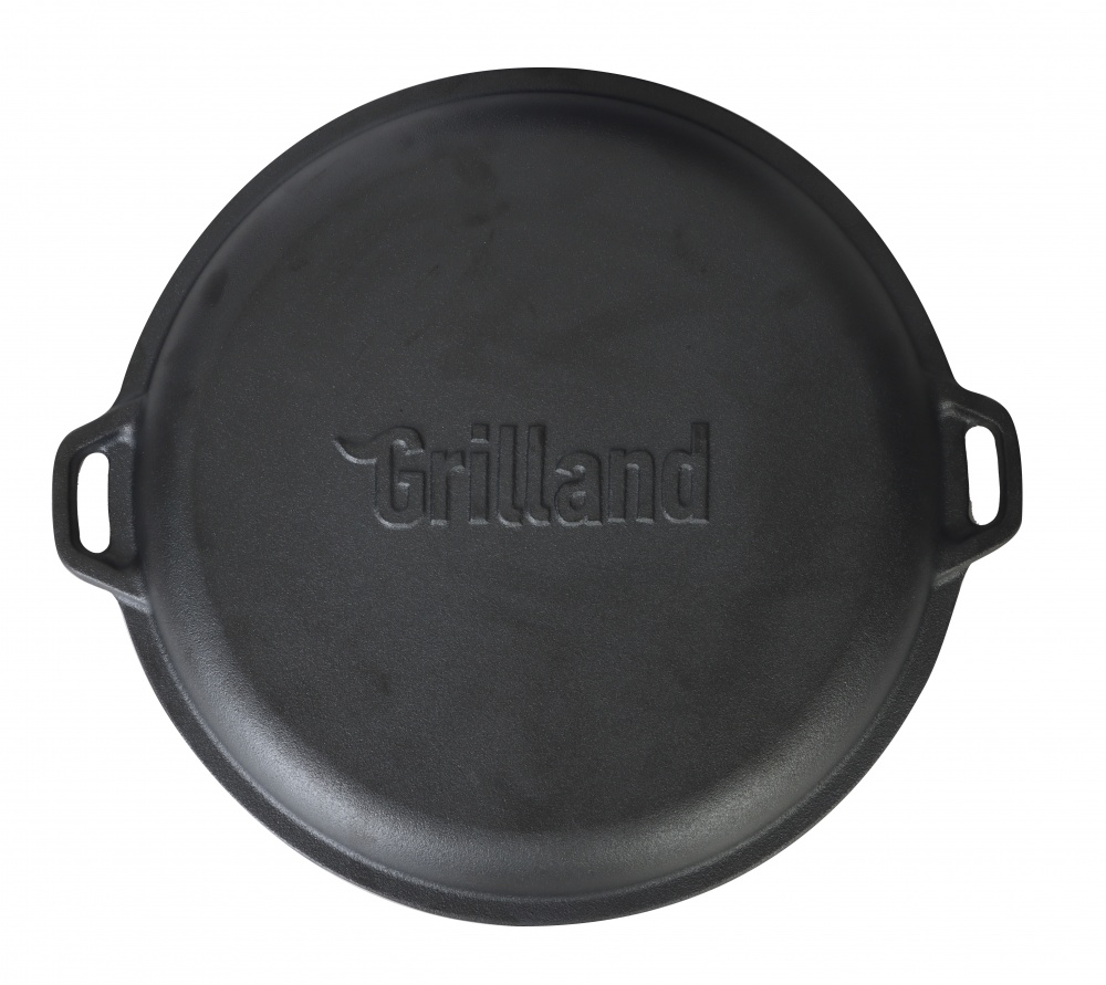 Казан Grilland ø315 мм 135 мм 8 л чугунный з кришкой-сковородой, UHR-250304