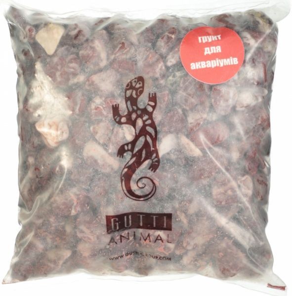 Ґрунт для акваріума GUTTI Мармур Marmo rubino червоний 4,5 кг