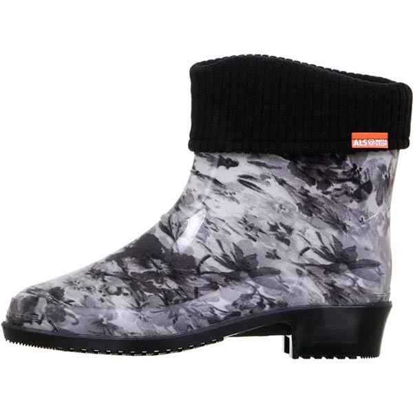 Полусапоги Alisa Line Цветы р.39 черный