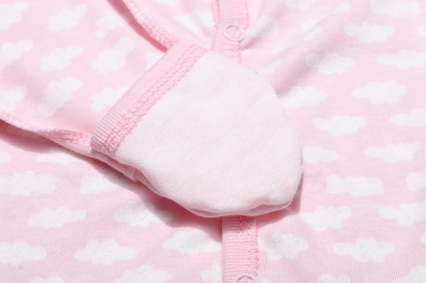 Боди Bambinelli Тучки р.56 белый с розовым 