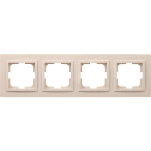 Рамка чотиримісна Mono Despina універсальна кремовий 102-170000-163