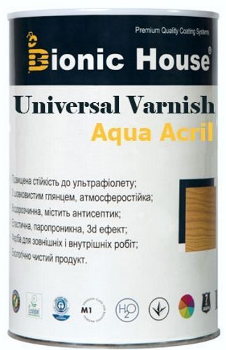 Лак паркетный Bionic House Universal Varnish глянец прозрачный 0.8 л