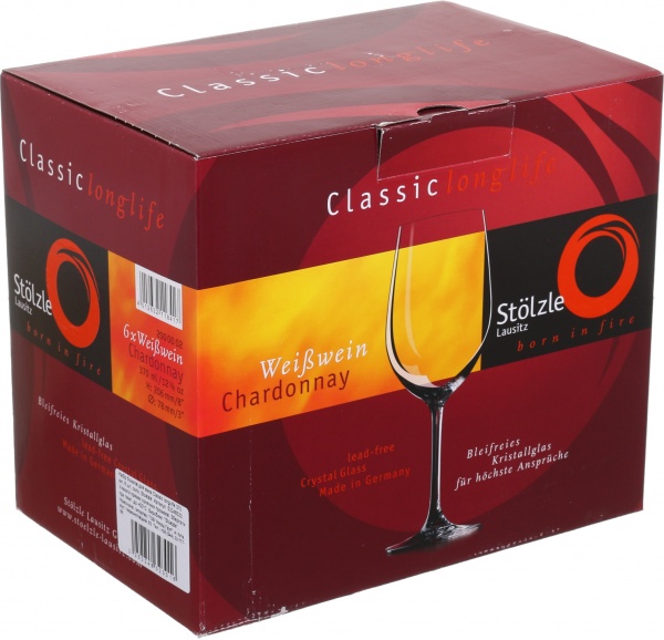 Набор бокалов для вина Classic long-life 370 мл 6 шт. Stoelzle 