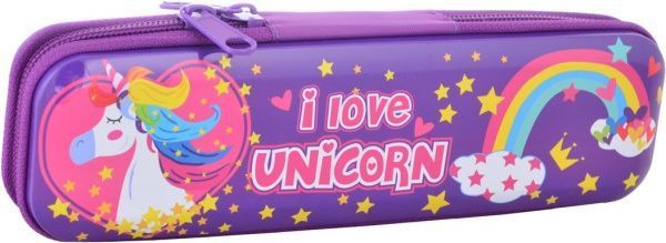 Пенал металевий Unicorn YES фіолетовий