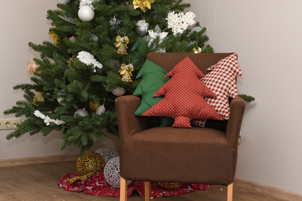 Подушка декоративна Ялинка 40x47 см зелений Прованс 