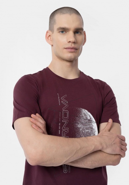 Футболка 4F TSHIRT M0943 4FAW22TTSHM0943-60S р.XL коричневий